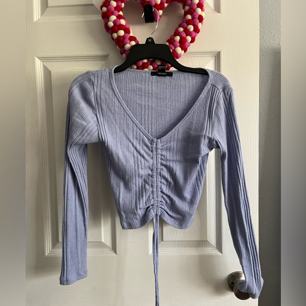 Blue long sleeve shirt